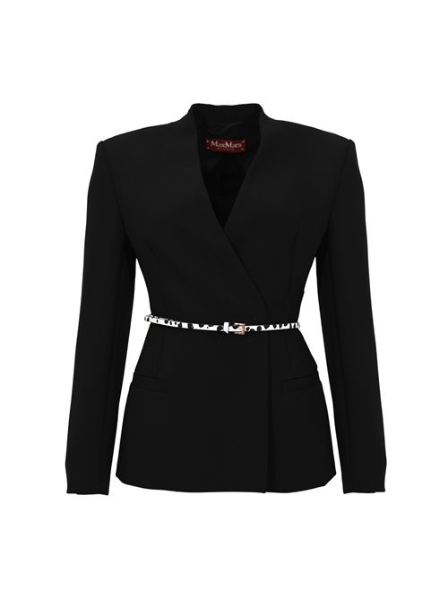 Giacca doppiopetto MSTQUINOA in cady con cintura MAX MARA STUDIO | 2616041035600001